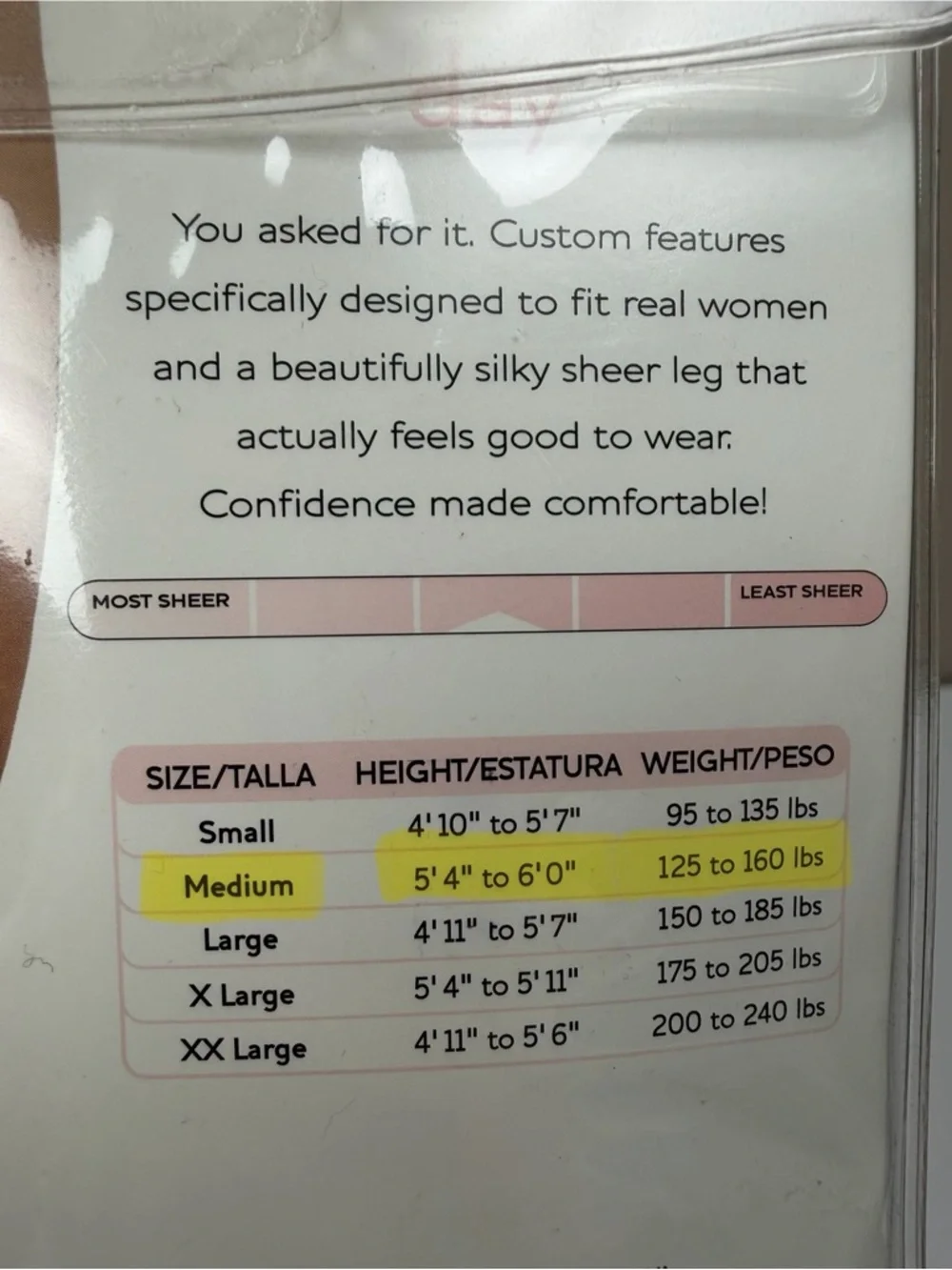 VTG Hanes Solutions Maximum Control Top Pantyhose Buff Beige M Silky Sheer NIP